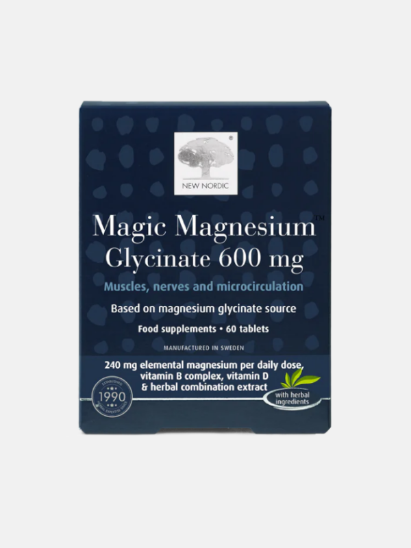 Magic Magnesium Glycinate 600mg - 60 comprimidos - New Nordic