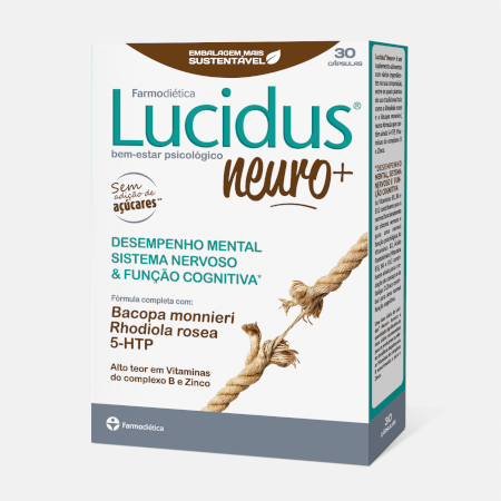 Lucidus Neuro+ – 30 cápsulas – Farmodiética