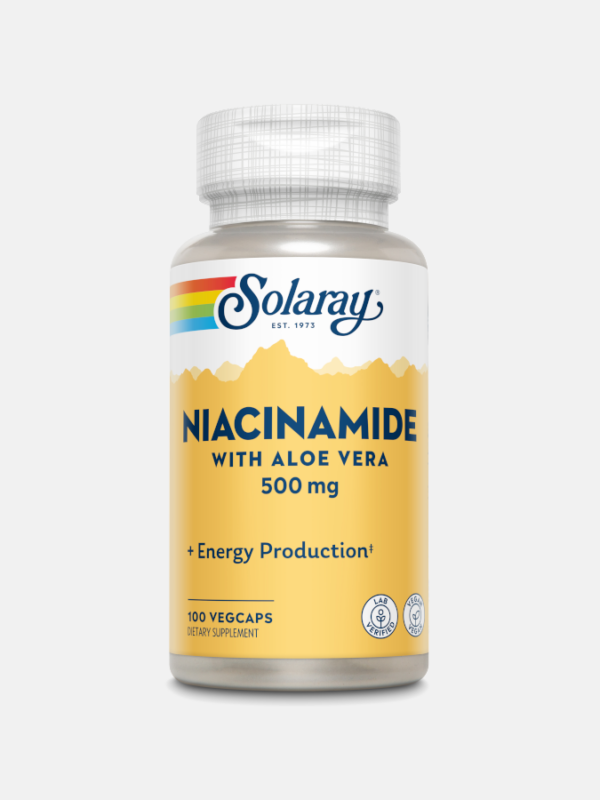 Niacinamide 500mg - 100 cápsulas - Solaray