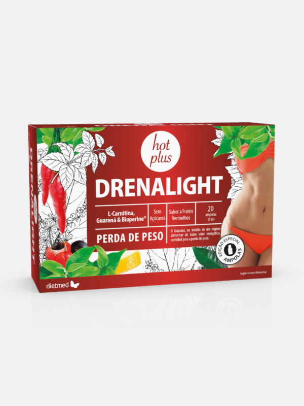 Drenalight Hot Plus - 20 ampollas - DietMed