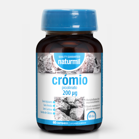 Cromo Picolinato 200 mcg – 60 comprimidos – Naturmil