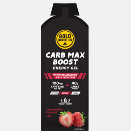 CarbMax Boost Energy Gel Strawberry 16x60g Gold Nutrition