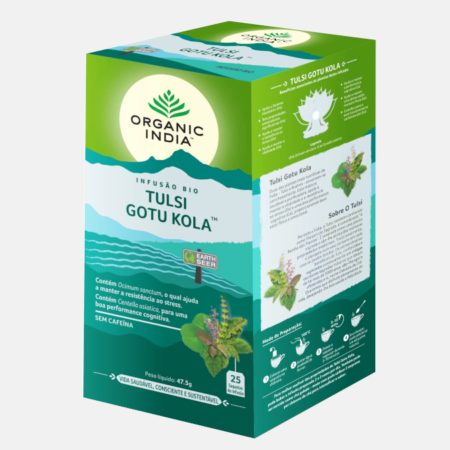 Infusión Bio Tulsi Gotu Kola – 25 sobres – Organic India