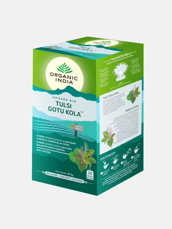 Infusión Bio Tulsi Gotu Kola - 25 sobres - Organic India