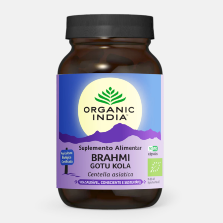 Brahmi Gotu Kola Bio – 90 cápsulas – Organic India