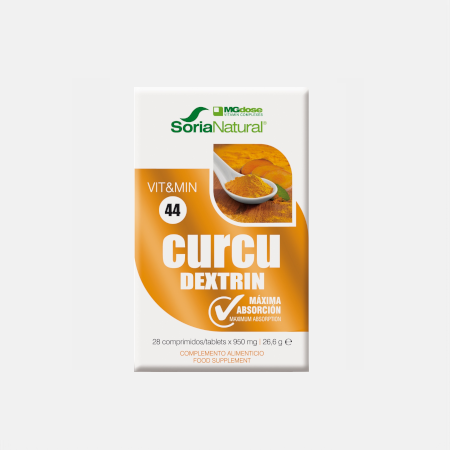 44 Curcu Dextrina – 28 comprimidos – Soria Natural