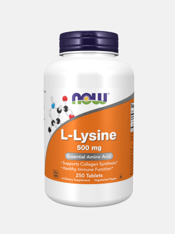 L-Lysine 500mg - 250 comprimidos - Now