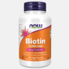 Biotin (vitamina H) 5000mcg - 120 cápsulas - Now