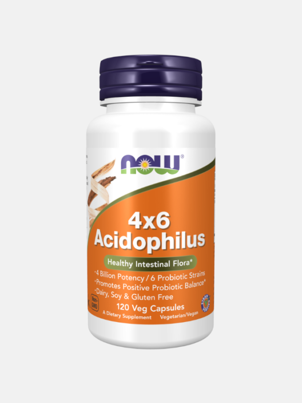 Acidophilus 4x6 - 120 cápsulas - Now