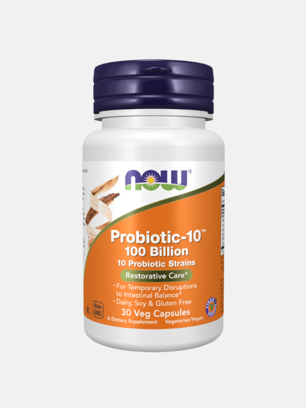 Probiotic-10 100 Billion - 30 cápsulas - Now