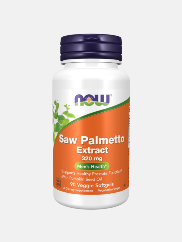 Saw Palmetto Extract 320mg with Pumpkin Seed Oil - 90 veggie softgels - Now