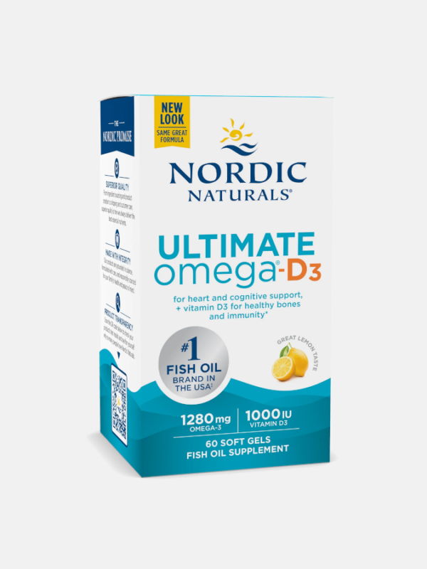 Ultimate Omega-D3 1280mg Lemon - 60 softgels - Nordic Naturals