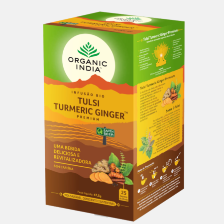 Infusión Bio Tulsi Turmeric Ginger – 25 sobres – Organic India