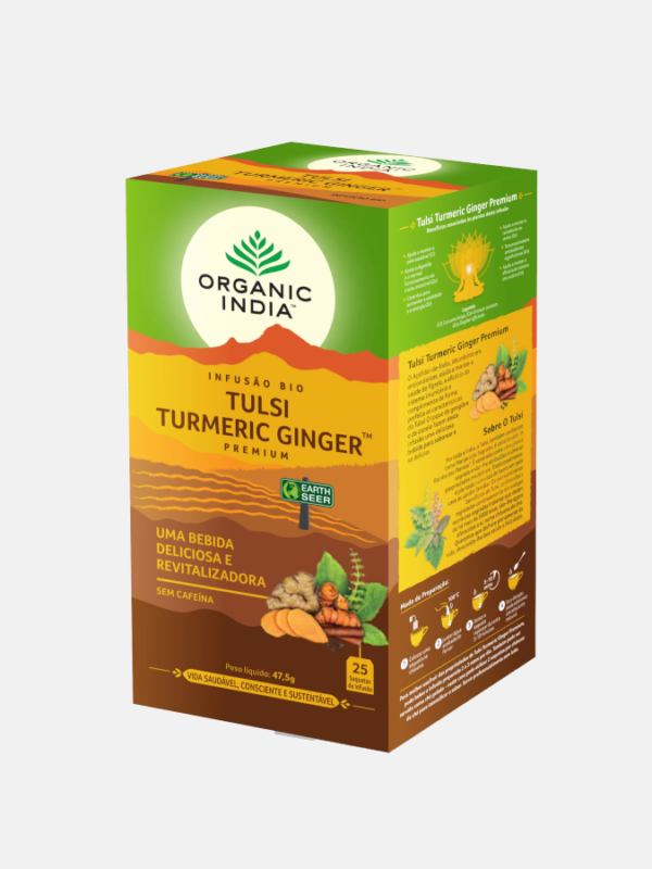 Infusión Bio Tulsi Turmeric Ginger - 25 sobres - Organic India