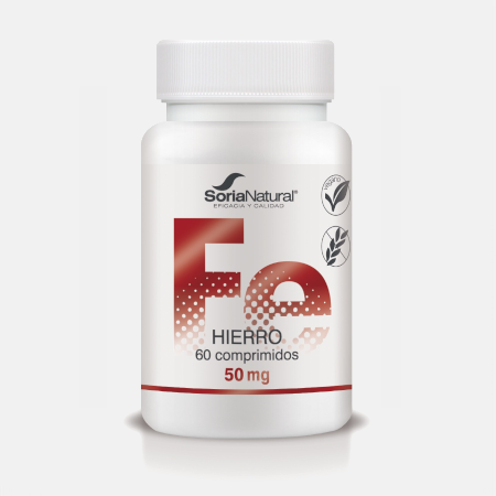 Hierro – 60 comprimidos – Soria Natural