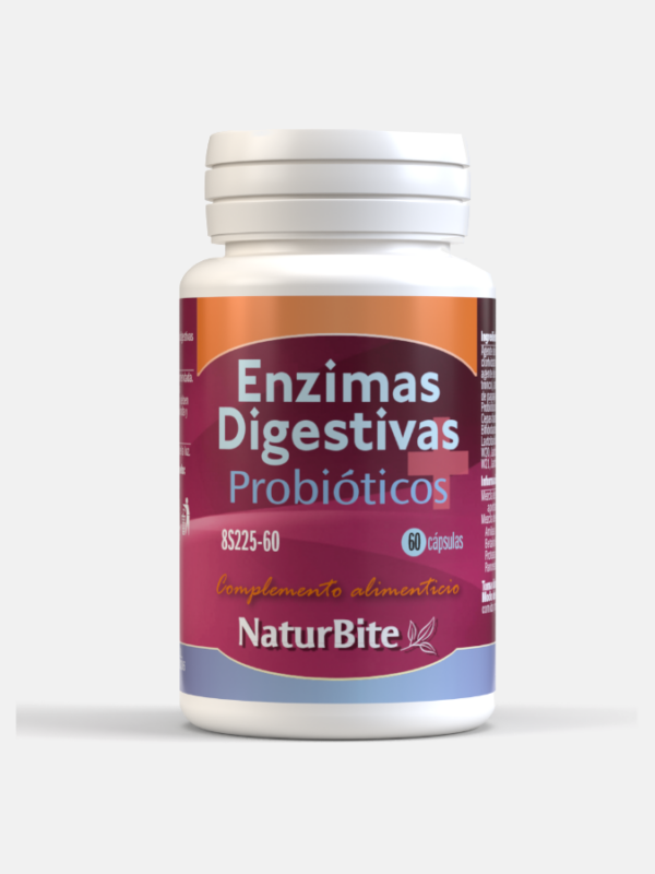 Enzimas Digestivas con Probióticos - 60 cápsulas - NaturBite