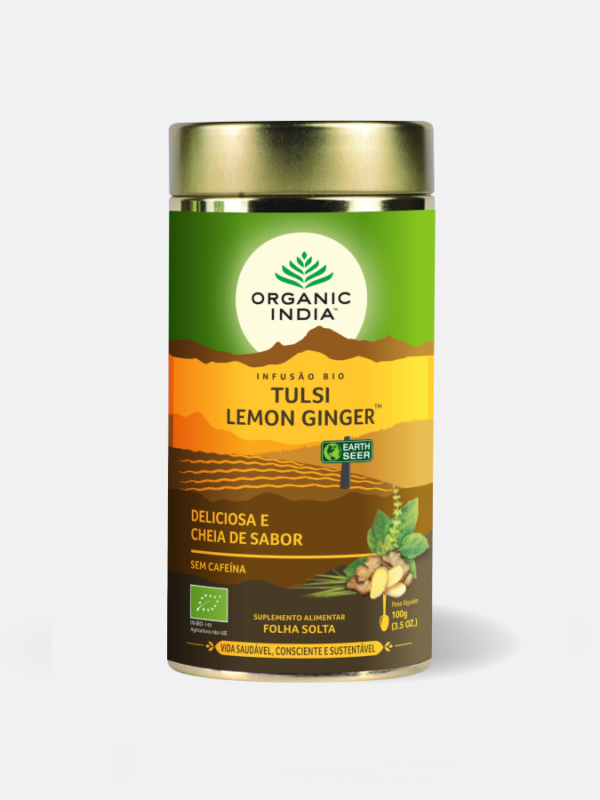 Tulsi Lemon Ginger Infusión Bio - 100g - Organic India