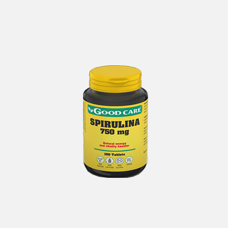 SPIRULINA 750 mg – 100 tabletas – Buen cuidado