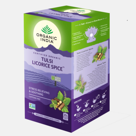 Infusión Bio Tulsi Licorice Spice – 25 sobres – Organic India