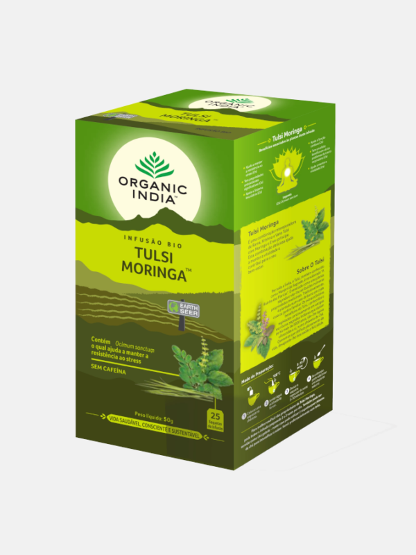 Infusión Bio Tulsi Moringa - 25 sobres - Organic India