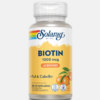 Biotin 1000 mcg - 100 comprimidos - Solaray