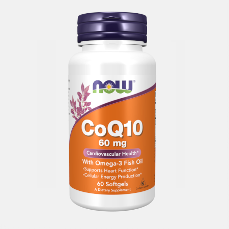 CoQ10 60mg – 60 cápsulas – Ahora