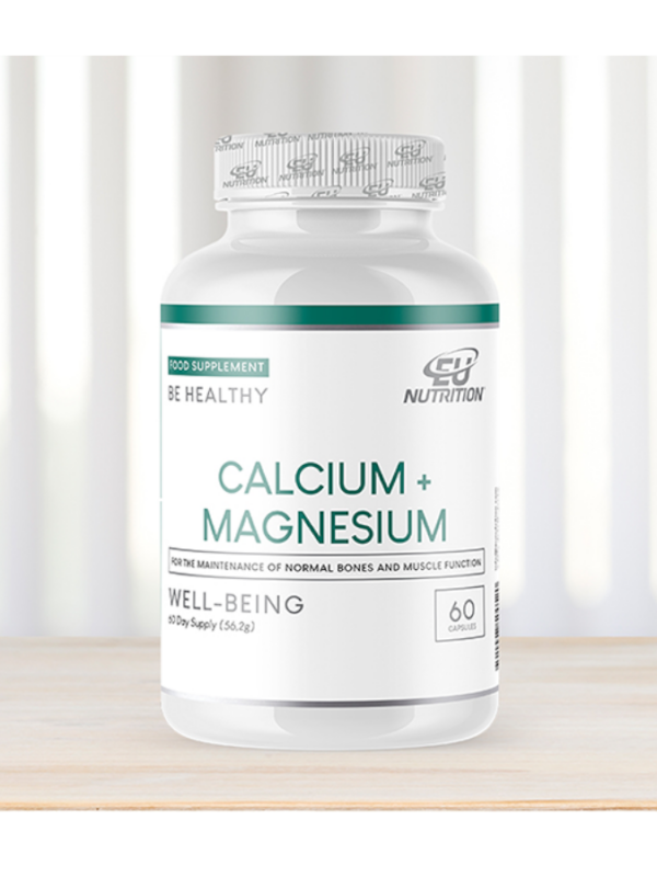 Calcium + Magnesium - 60 cápsulas - EU Nutrition