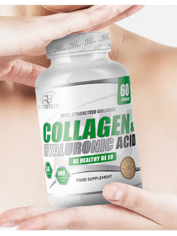 Collagen & Hyaluronic Acid - 60 cápsulas - EU Nutrition