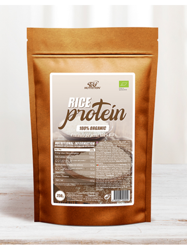 Rice Protein 100% Organic - 250g - EU Nutrition