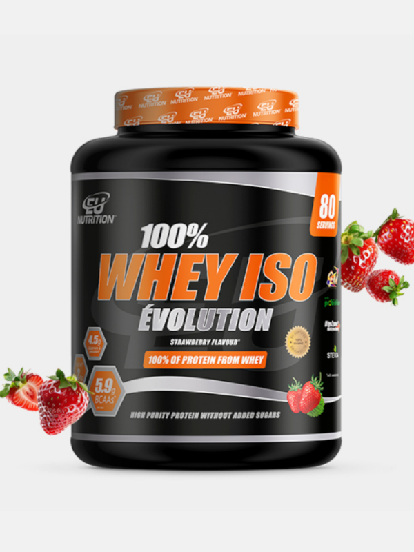 100% Whey Isolate Évolution Strawberry - 2Kg - EU Nutrition