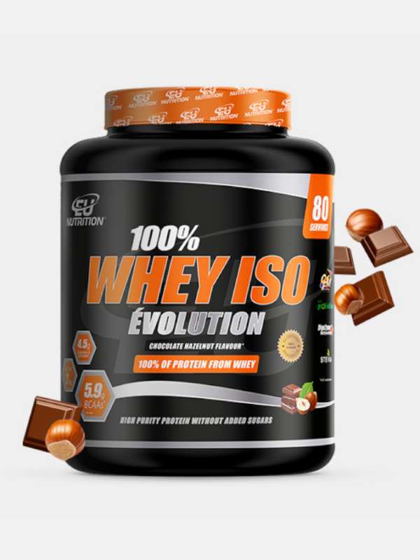 100% Whey Isolate Évolution Chocolate Hazelnuts - 2Kg - EU Nutrition