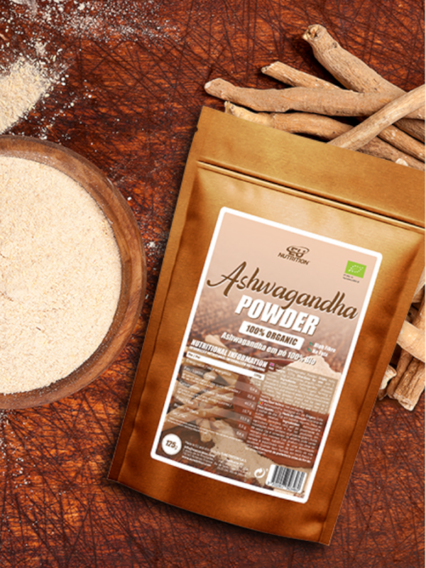 Ashwagandha Powder 100% Organic - 125g - EU Nutrition