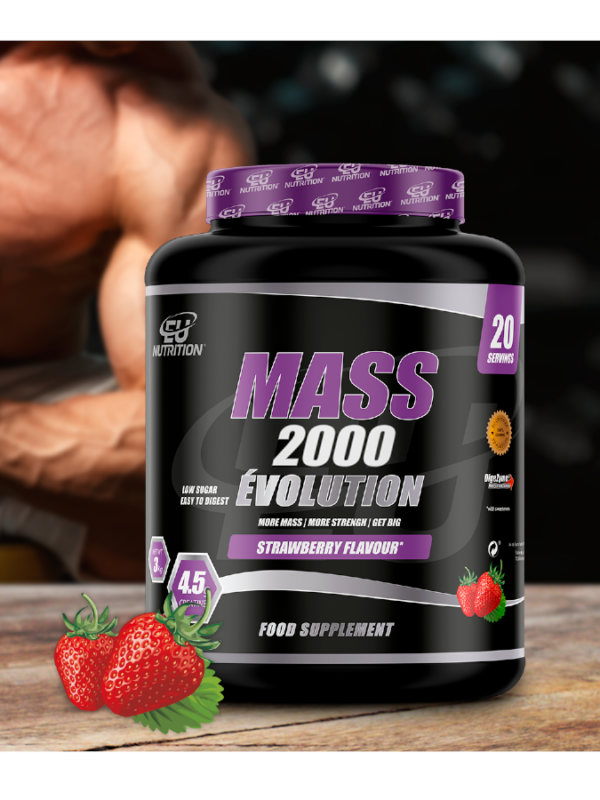 Mass Évolution 2000 Strawberry - 3Kg - EU Nutrition