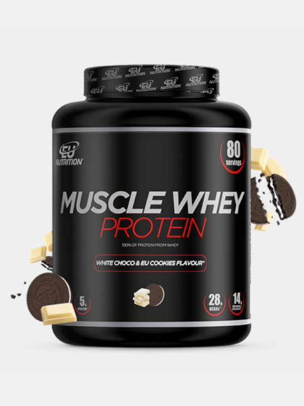 Muscle Whey Protein White Chocolate & EU Cookies - 2Kg - EU Nutrition