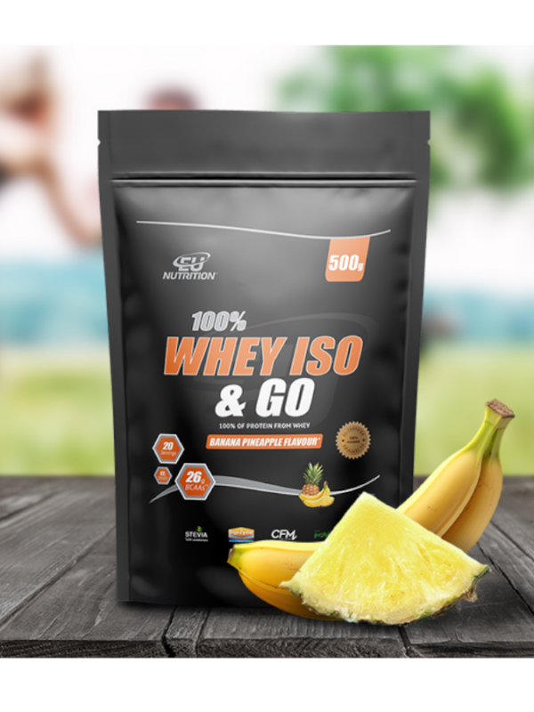 100% Whey Iso & Go Banana Pineapple - 500g - EU Nutrition