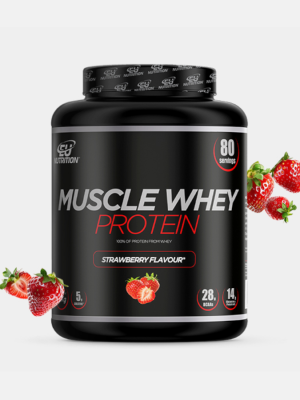 Muscle Whey Protein Strawberry - 2kg - EU Nutrition