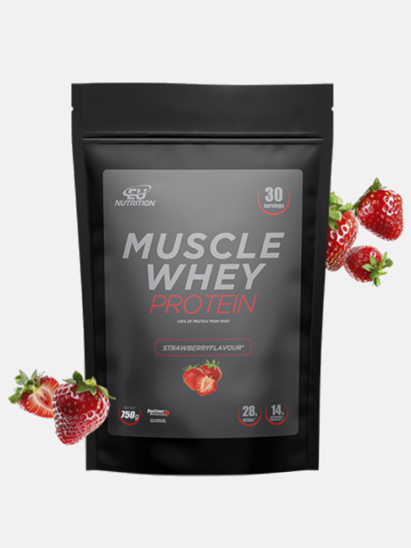 Muscle Whey Protein Strawberry - 750g - EU Nutrition