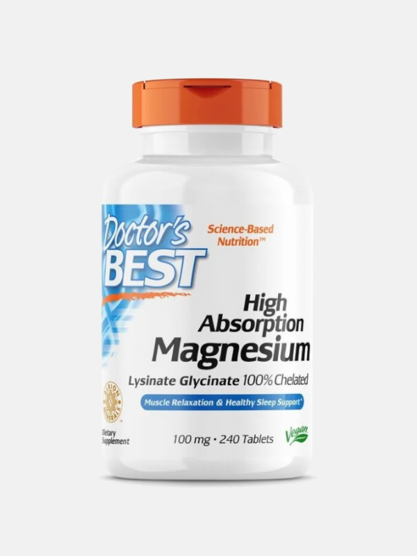 High Absorption Magnesium 100mg - 240 comprimidos - Doctor's Best