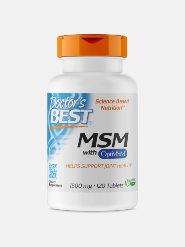 MSM with OptiMSM 1500mg Vegan - 120 comprimidos - Doctor's Best