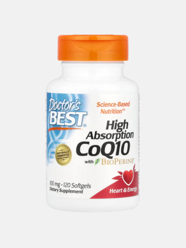 High Absorption CoQ10 BioPerine 100mg - 120 softgels - Doctor's Best