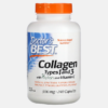 Collagen Types 1 and 3 with Peptan and Vitamin C 1000mg - 180 comprimidos - Doctor's Best