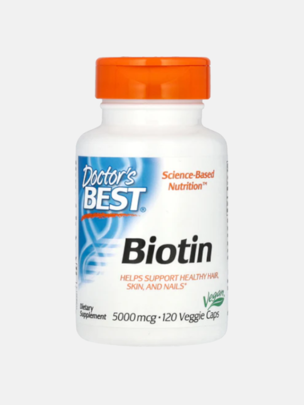 Biotin 5000mcg - 120 cápsulas - Doctor's Best