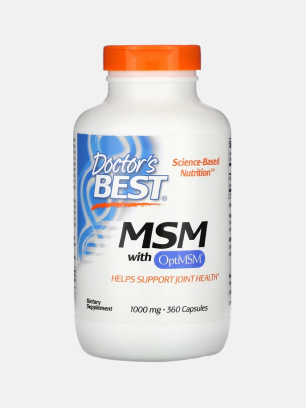 MSM with OptiMSM 1000mg - 360 cápsulas - Doctor's Best