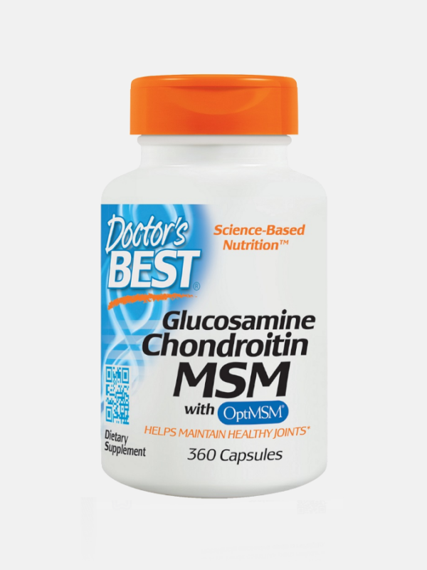 Glucosamine Chondroitin MSM with OptiMSM - 360 cápsulas - Doctor's Best