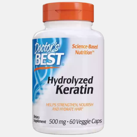 Hydrolyzed Keratin 500mg – 60 Veggie Caps – Doctor’s Best