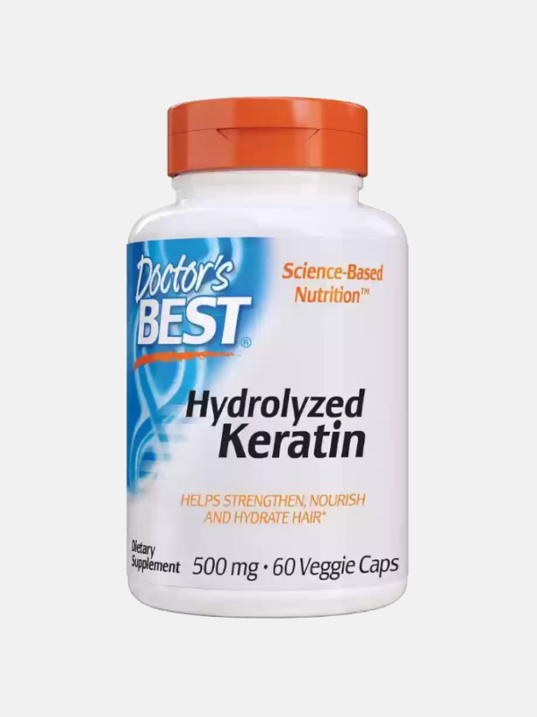 Hydrolyzed Keratin 500mg - 60 Veggie Caps - Doctor's Best