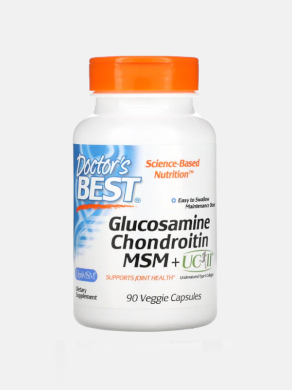 Glucosamine Chondroitin MSM + UC-II - 90 cápsulas - Doctor's Best