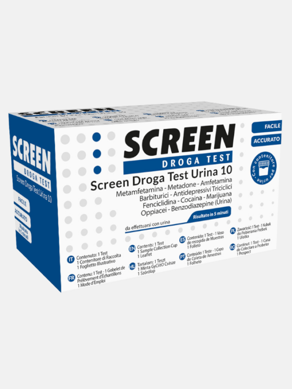 Screen Drug Test Urine 10 - 1 test - Screen Pharma