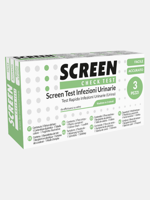 Screen Test Urinary Infections - 3 pruebas - Screen Pharma