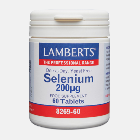 Selenio 200mcg – 60 comprimidos – Lamberts